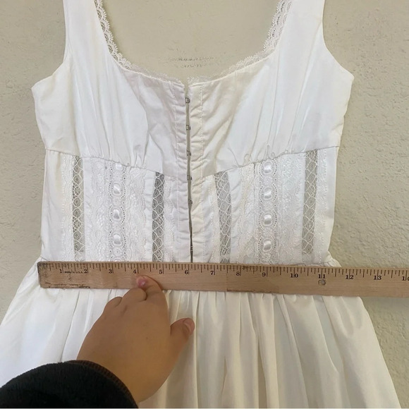 House of CB 'Perle' White Lace Trim Midi Dress size XS‎ - Picture 5 of 16